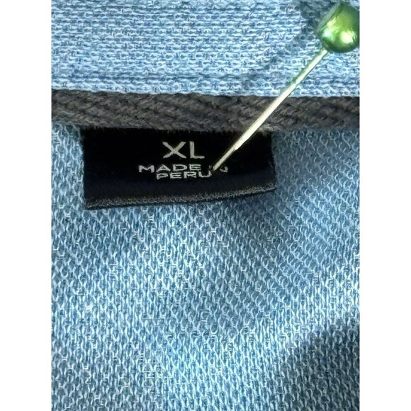 Travis Mathew Striped Stretch Polo Golf Shirt Mens XL Pima - Picture 3 of 10
